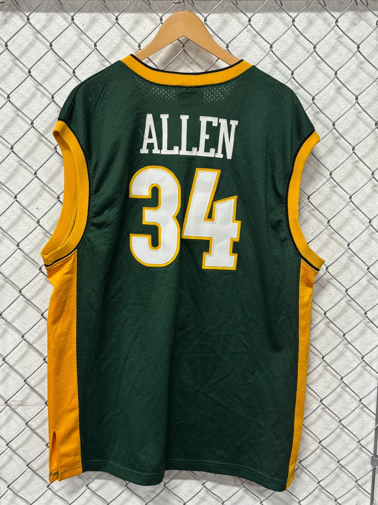 Vintage Seattle Supersonics Ray Allen Hardwood Classic Jersey Size XL