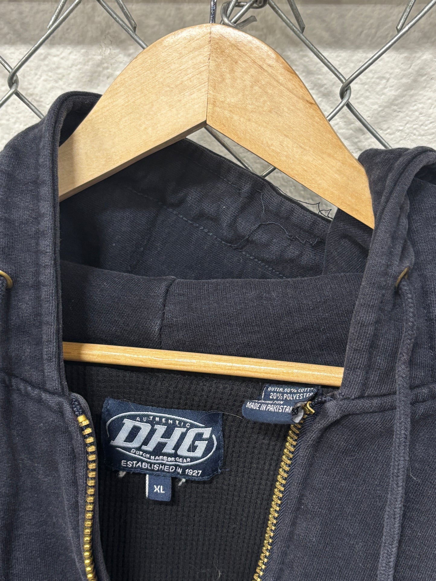 Harley Davidson 2010 Heavyweight Navy Blue Zip Up Hoodie Size XL