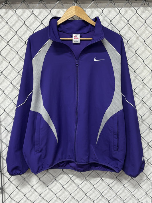 Supreme SS25 Nike Collab Purple Zip Up Jacket Size Large