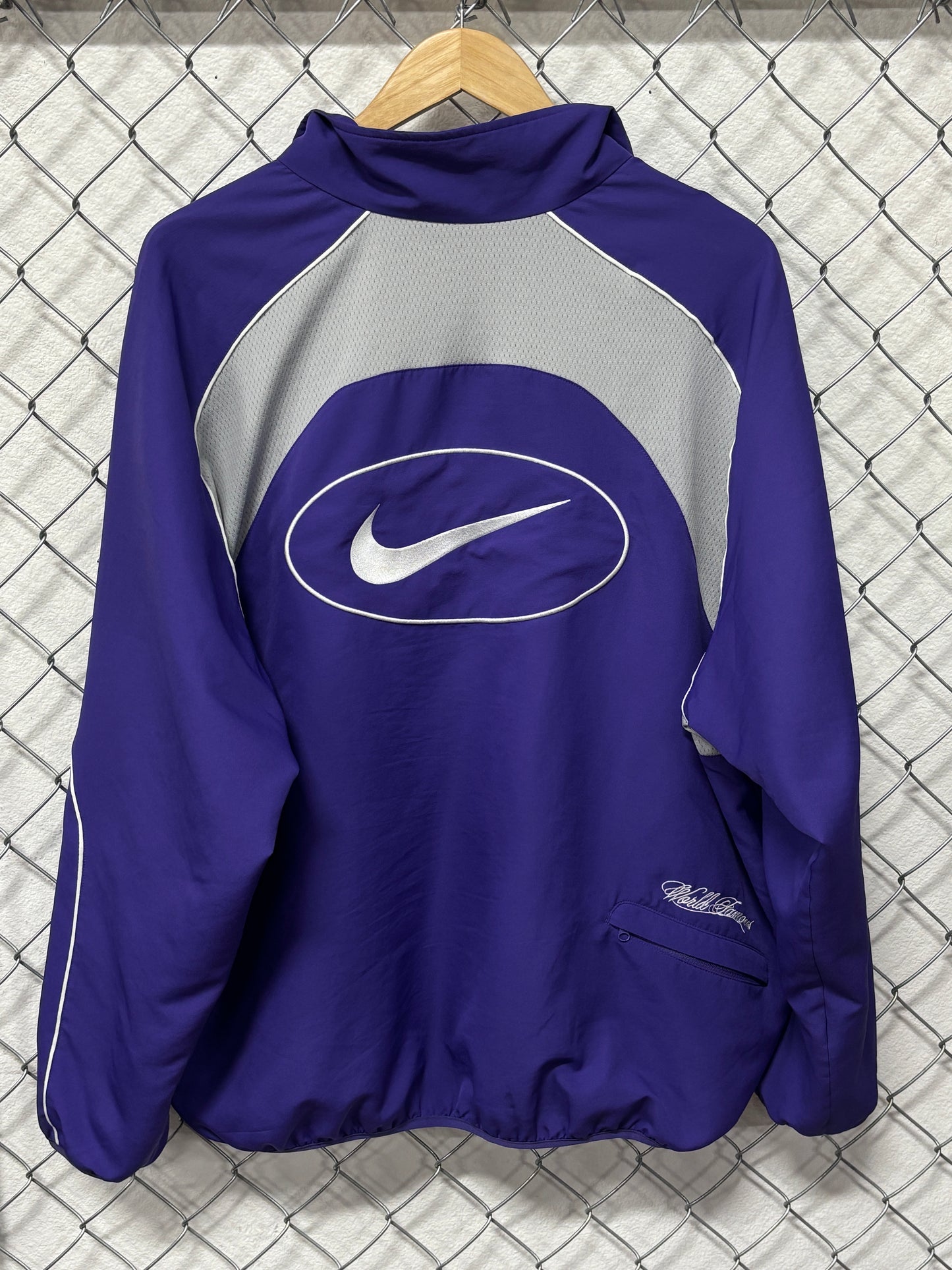 Supreme SS25 Nike Collab Purple Zip Up Jacket Size Large