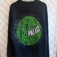 Palace If You Ain't There Globe Black Sweater Size XL