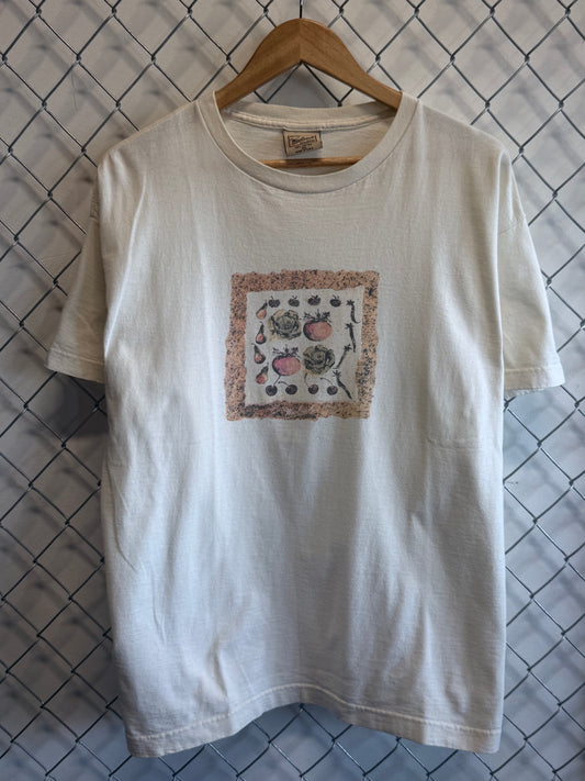 Vintage 90's Woolrich Vegetable Garden Graphic Tee Size XL