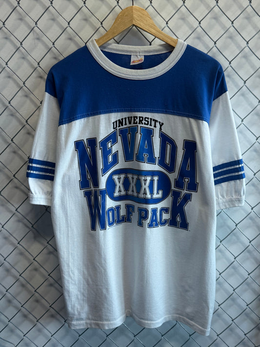 Vintage 90's University Nevada Wolf Pack Collegiate Tee Size XL
