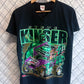 Vintage 90's Steve Kinser Big Print Racing Graphic Tee Size Large