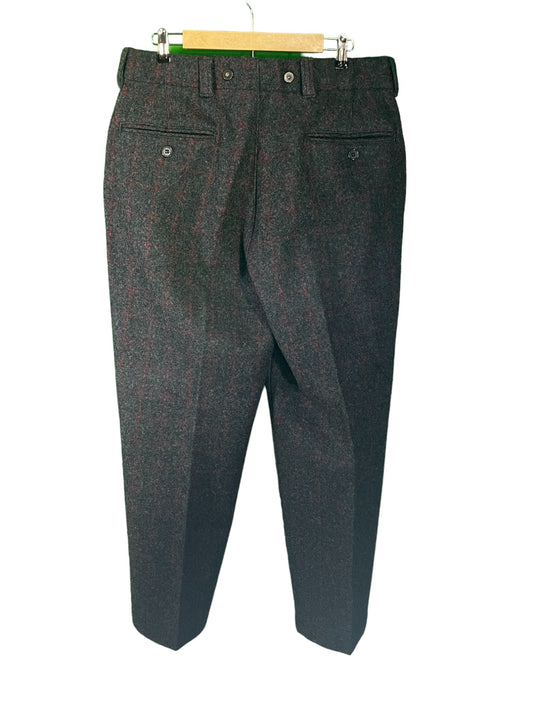 Vintage Woolrich Black Heavy Wool Trousers Size 36x30