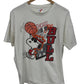 Vintage 90's Chicago Bulls Joe Cool Peanuts Cartoon Graphic Tee Size XL