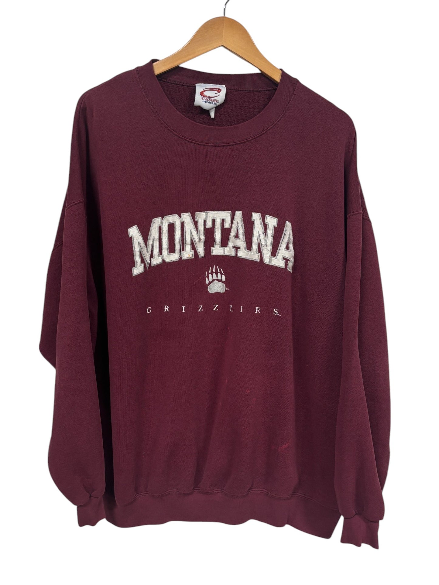 Vintage 90's University of Montana Grizzlies Crewneck Sweater Size XL