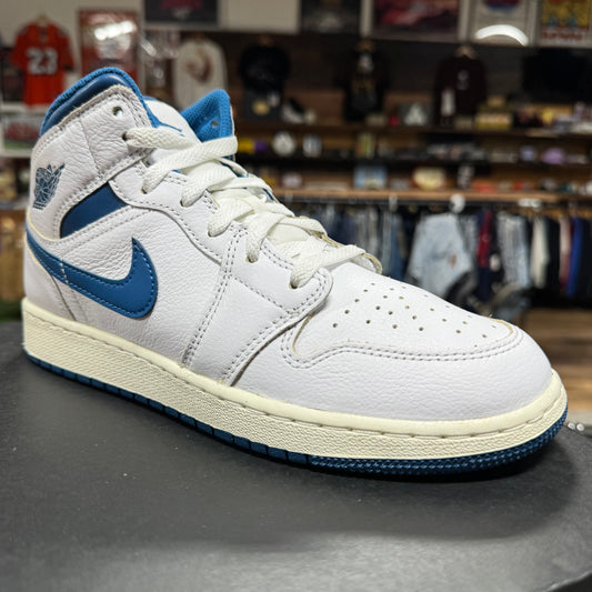 Jordan 1 Mid 'Industrial Blue' Size 6Y
