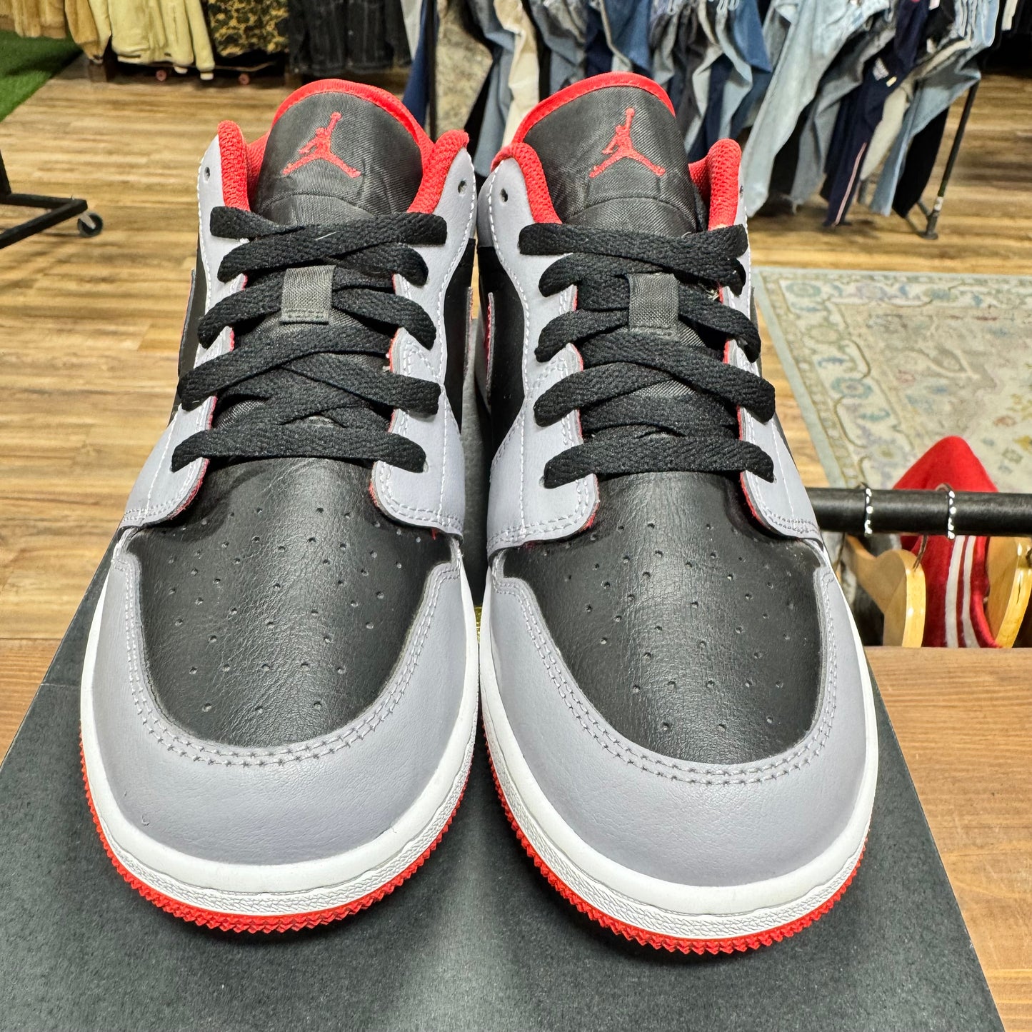 Jordan 1 Low 'Cement Fire Red' Size 6.5Y