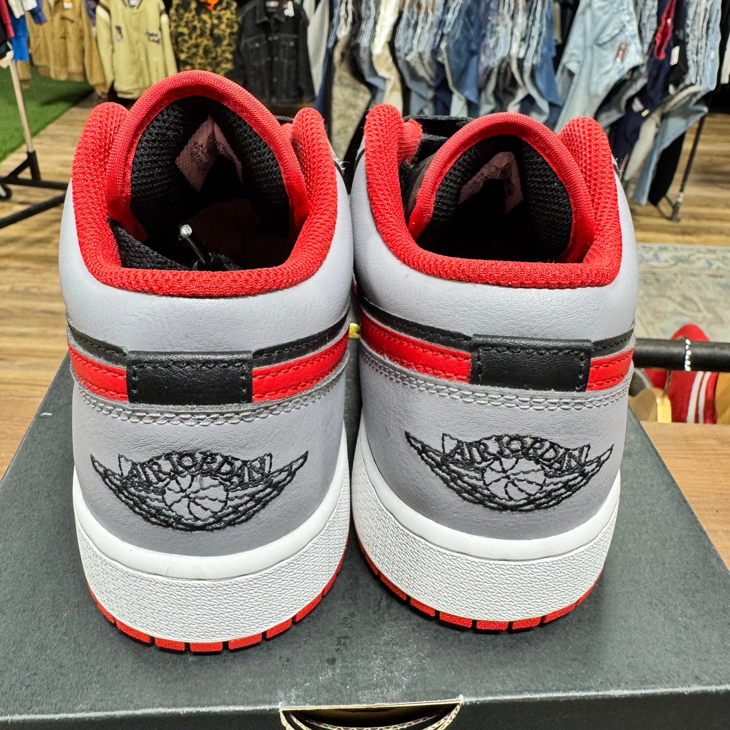 Jordan 1 Low 'Cement Fire Red' Size 6.5Y