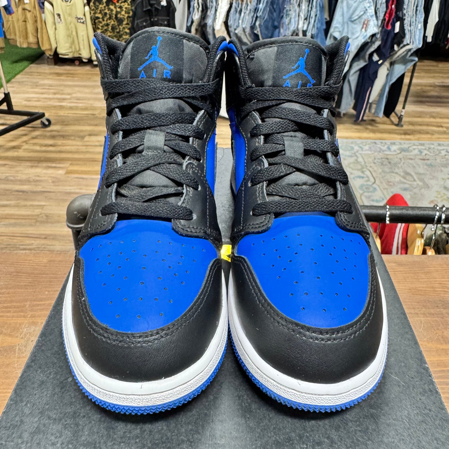 Jordan 1 Mid 'Black Royal Blue' Size 6Y