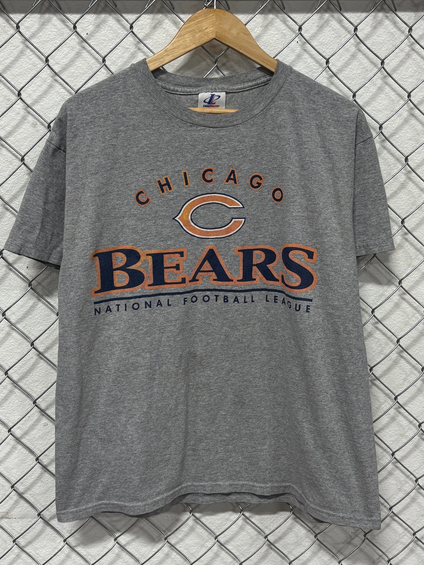 Vintage Logo Athletic Chicago Bears NFL Logo Tee Size Large