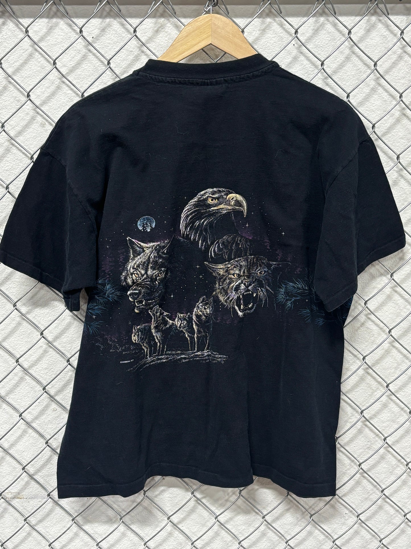 Vintage 90's Yellowstone National Park Nature Animals Tee Size XL