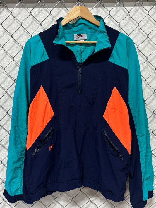 Vintage 90's Colorblock Windbreaker Jacket Size XL