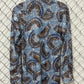 Vintage 80's Miller Pearl Snap Button Up Western Shirt Size Medium