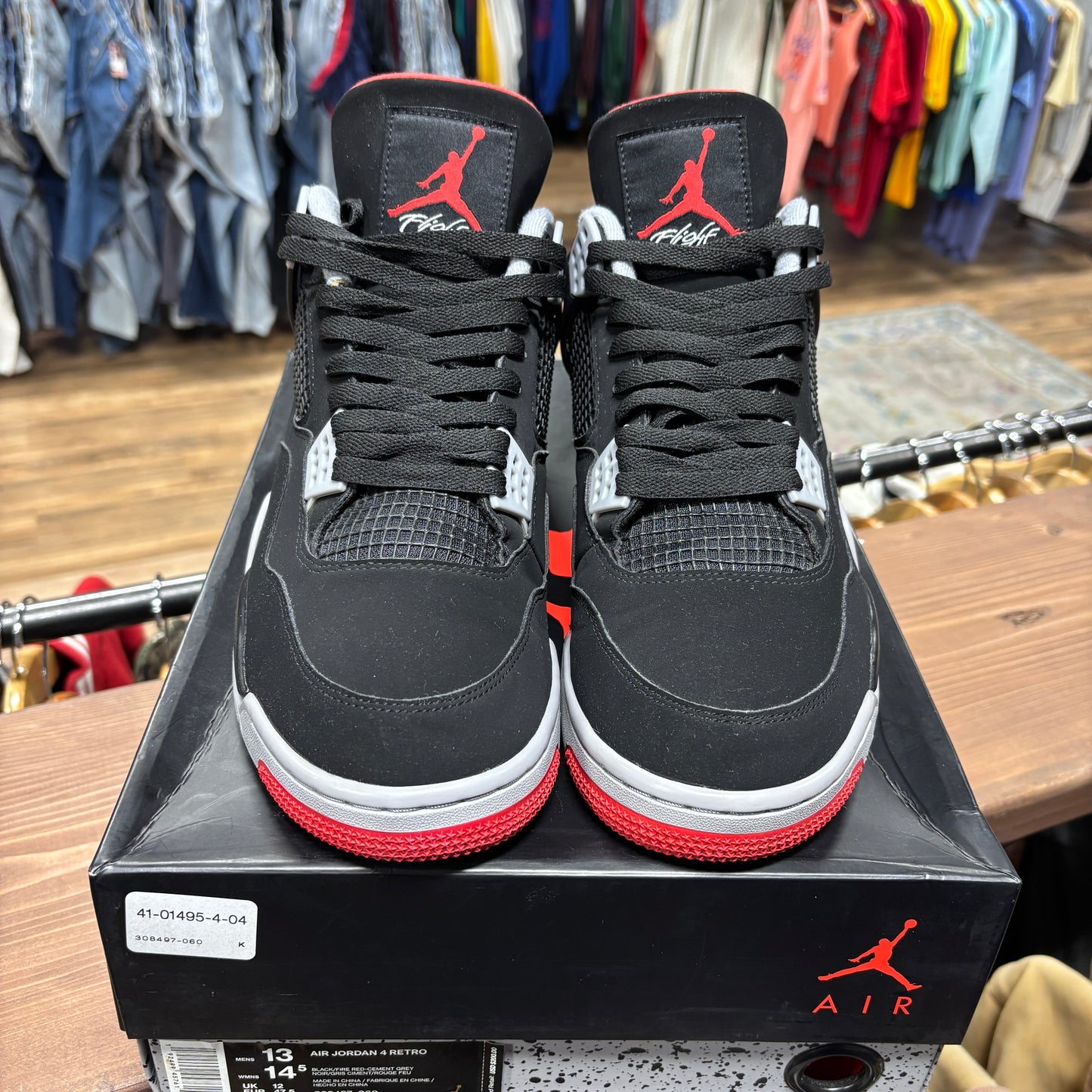 Jordan 4 'Bred (2019)' Size 13