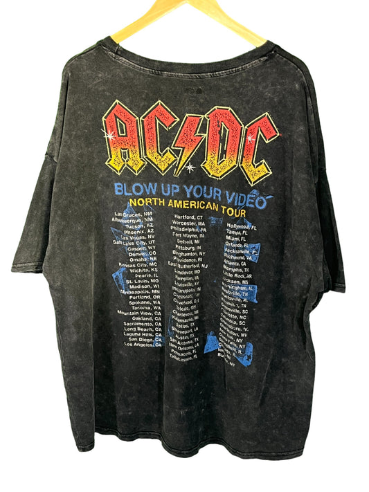 AC/DC Blow Up Your Video Concert Promo Tee Size XXL