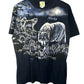 Vintage 90's Art Unlimited Wolf Nature All Over Print Graphic Tee Size Large