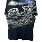 Vintage 90's Art Unlimited Wolf Nature All Over Print Graphic Tee Size Large