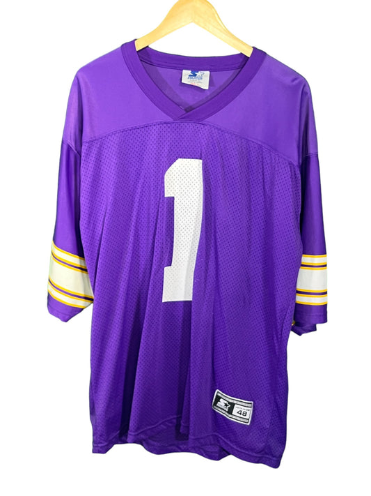 Vintage 90's Starter Warren Moon Minnesota Vikings Football Jersey Size Large
