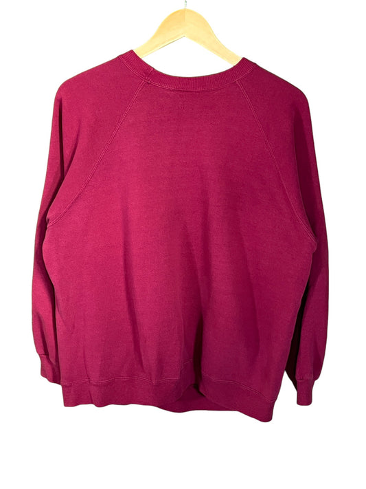 Vintage 90's Hanes Her Way Red Blank Crewneck Size XL (Women's)