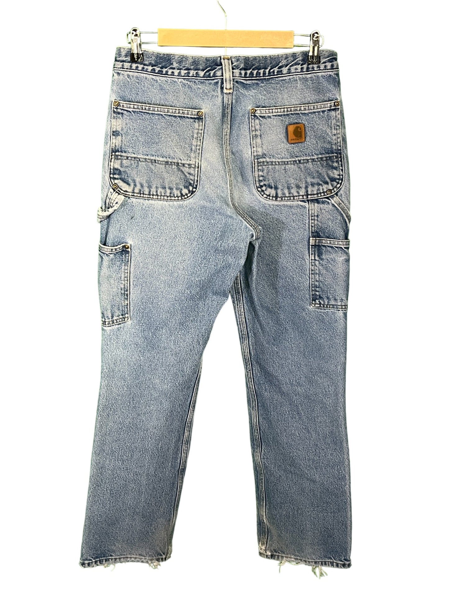 Vintage Carhartt Denim Double Knee Carpenter Jeans Size 31x32
