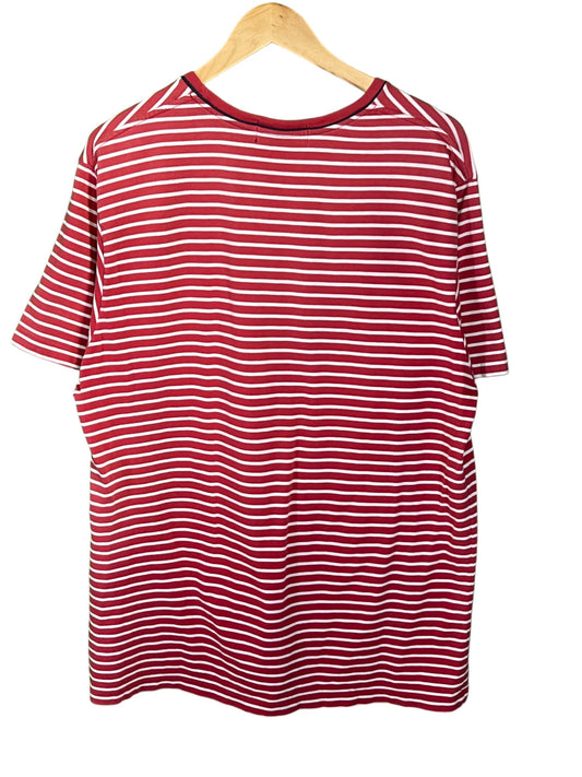 Vintage 90's Polo Sport Ralph Lauren Red Striped Tee Size XL