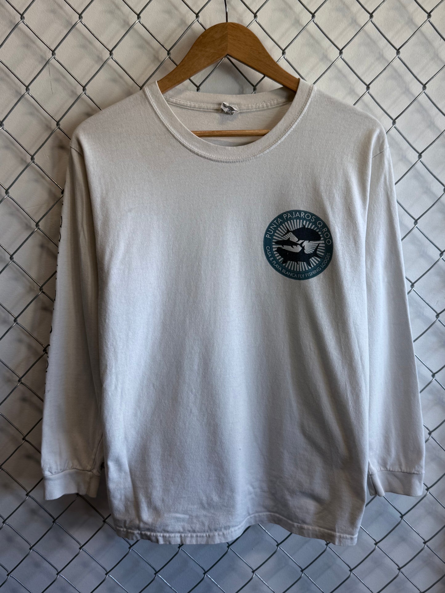 Vintage 90's Casa Blanca Fishing Caribbean Long Sleeve Shirt Size Medium