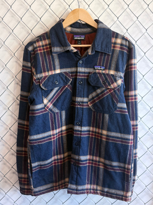 Patagonia Heavy Insulated Cotton Flannel Shirt Size Medium