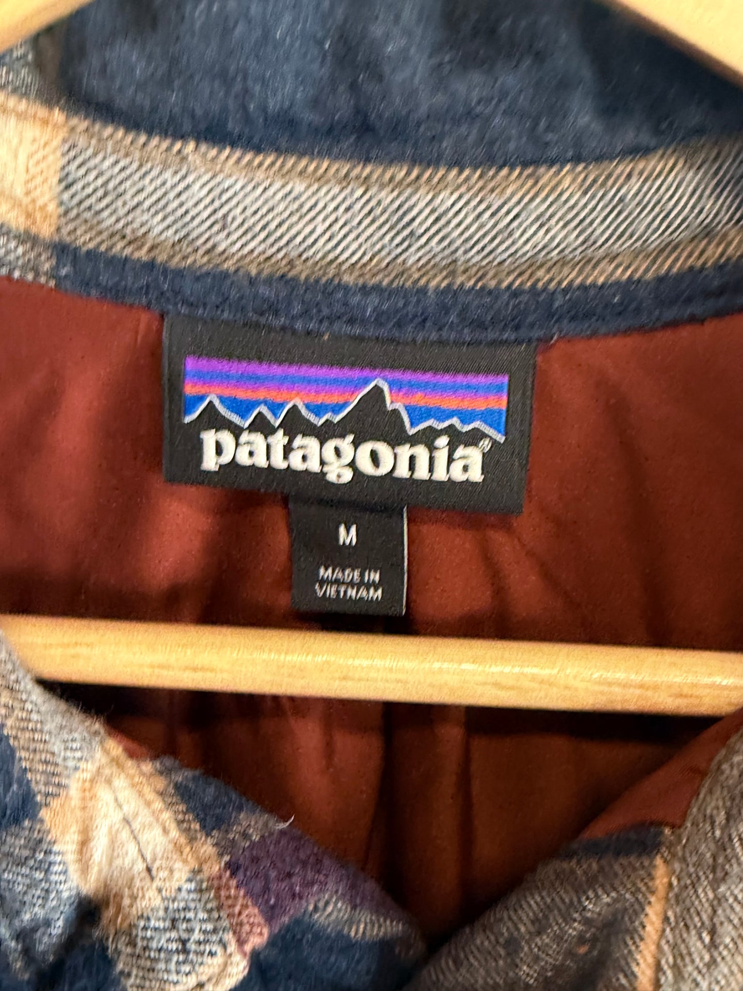Patagonia Heavy Insulated Cotton Flannel Shirt Size Medium