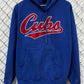 Vintage Y2K Chicago Cubs Baseball Logo Blue Hoodie Size Large