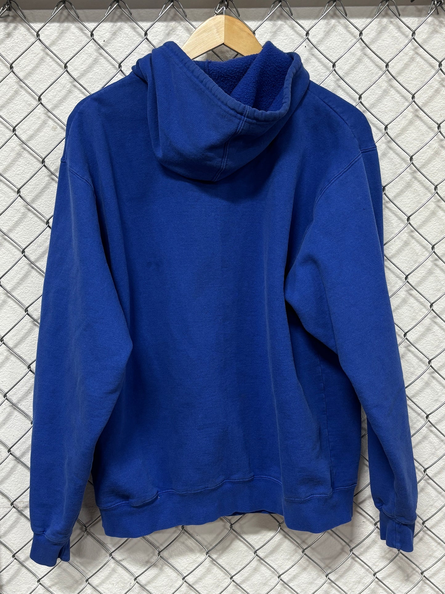 Vintage Y2K Chicago Cubs Baseball Logo Blue Hoodie Size Large