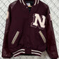 Vintage Neff Maroon Letterman Jacket Size Large