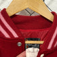Vintage 80's Red Letterman Bulldog Varsity Jacket Size XL