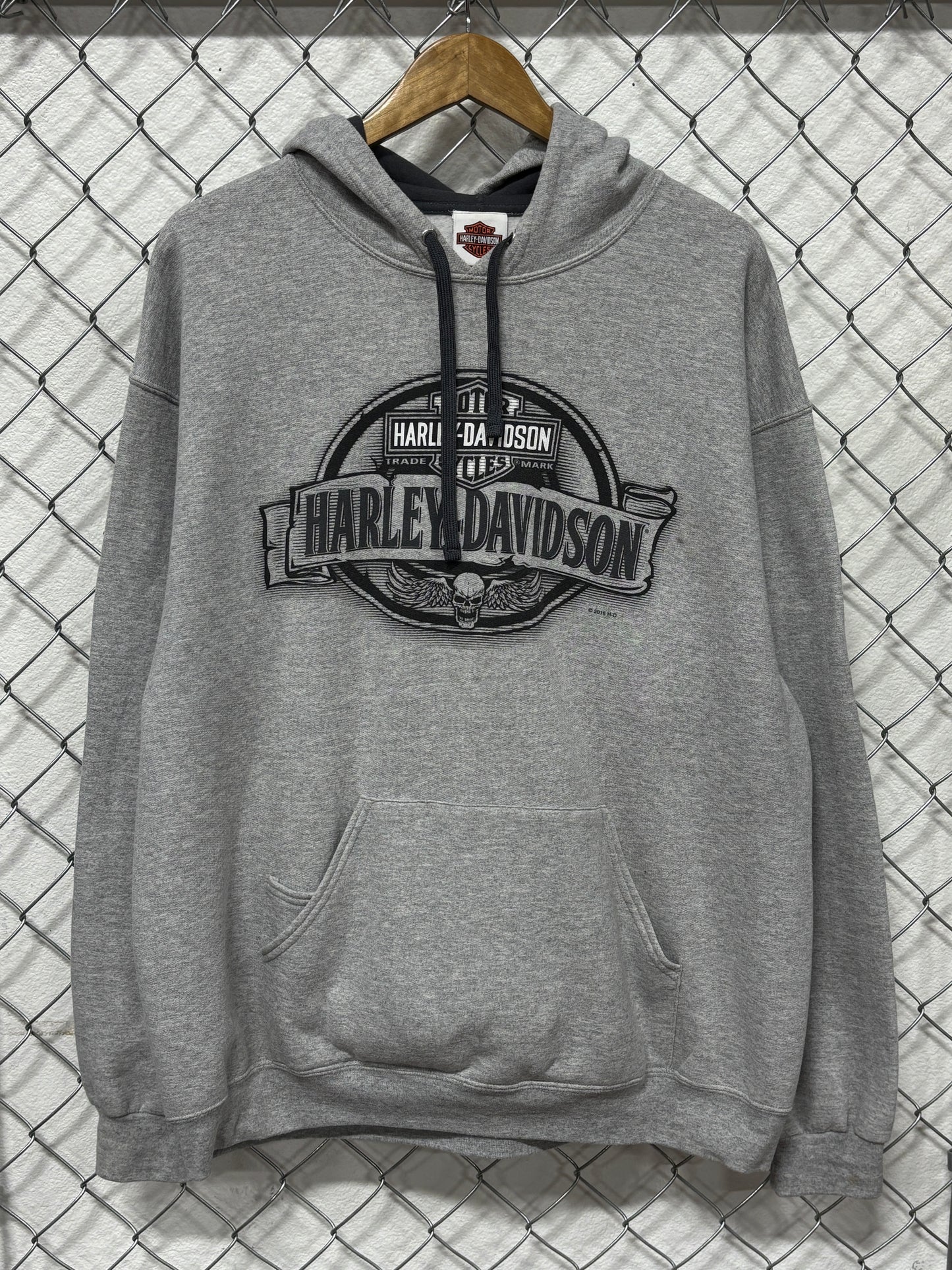 Harley Davidson Motorcycles Grey Hoodie Size XL