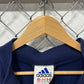 Vintage 90's Adidas Striped Blue Windbreaker Jacket Size XL
