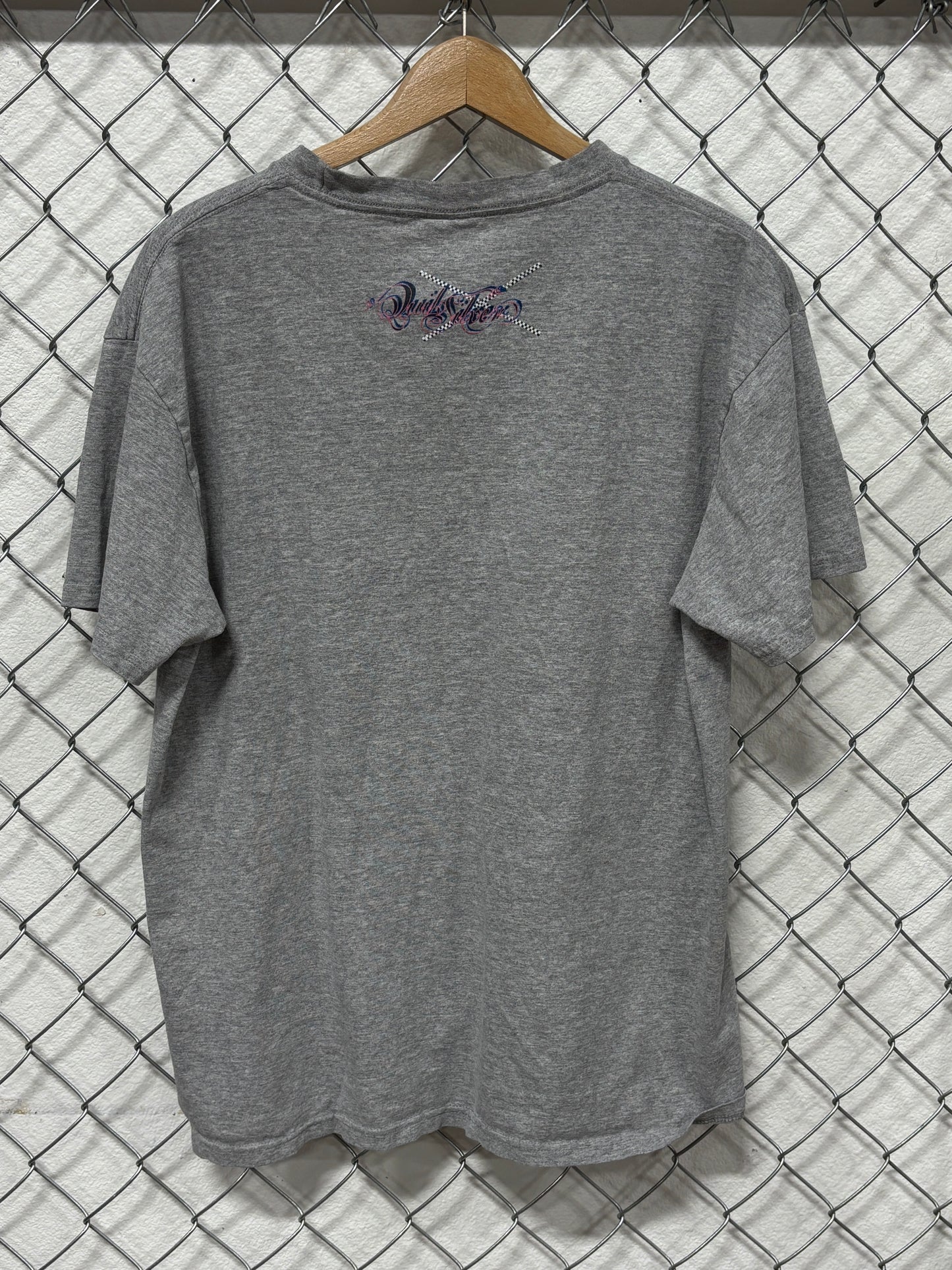 Vintage Y2K Quiksilver Boarding Graphic Tee Size Large