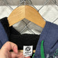 Vintage Y2K Affliction Style Blue Zip Up Hoodie Size Medium