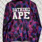 Bape Bathing Ape Purple Camo Coach Jacket Size Medium