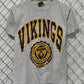 Vintage 90's Nutmeg Minnesota Vikings Crest NFL Graphic Tee Size Medium