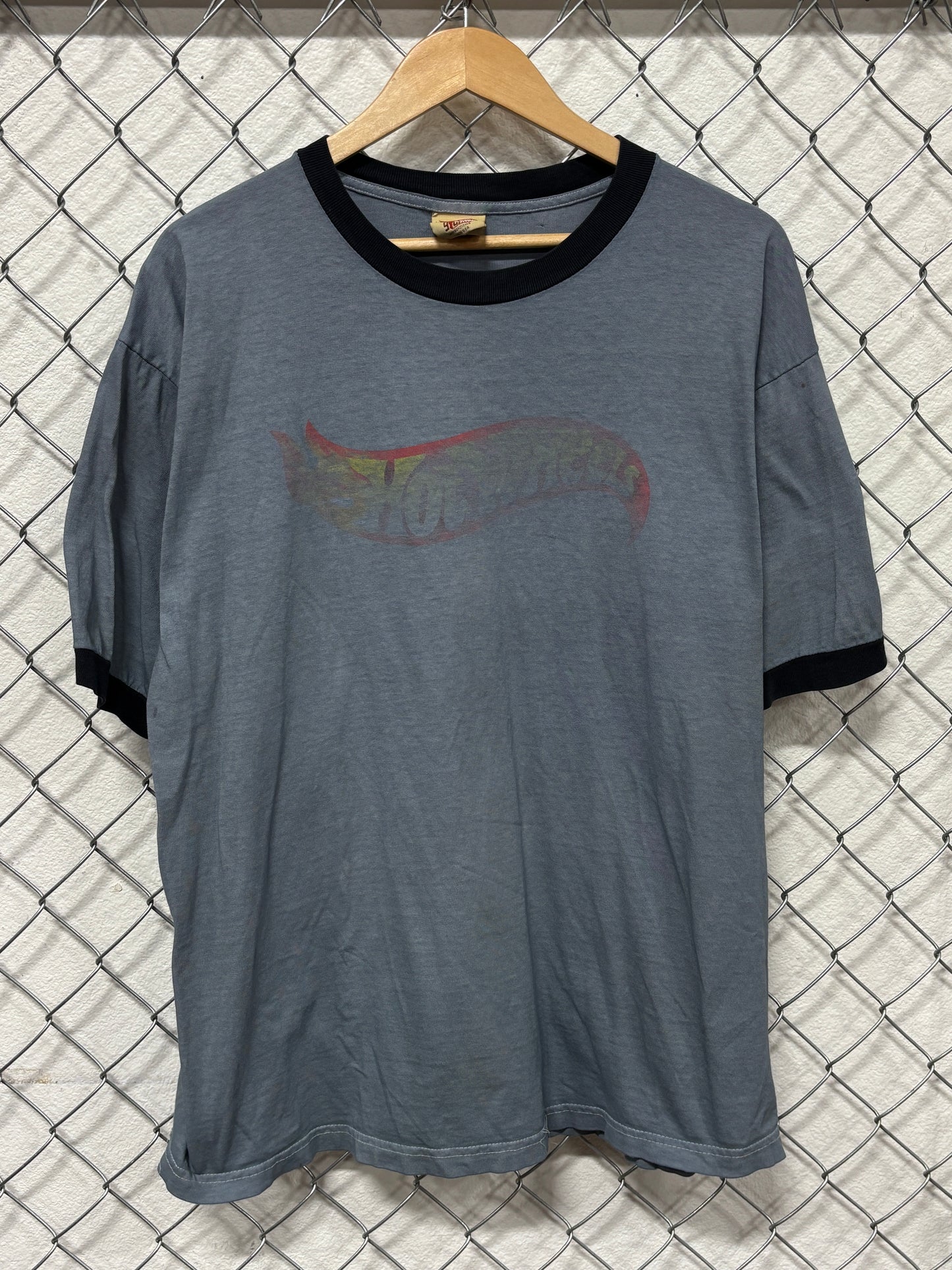 Vintage 90's Giant Hotwheels Thrashed Hand Dyed Graphic Tee Size XL