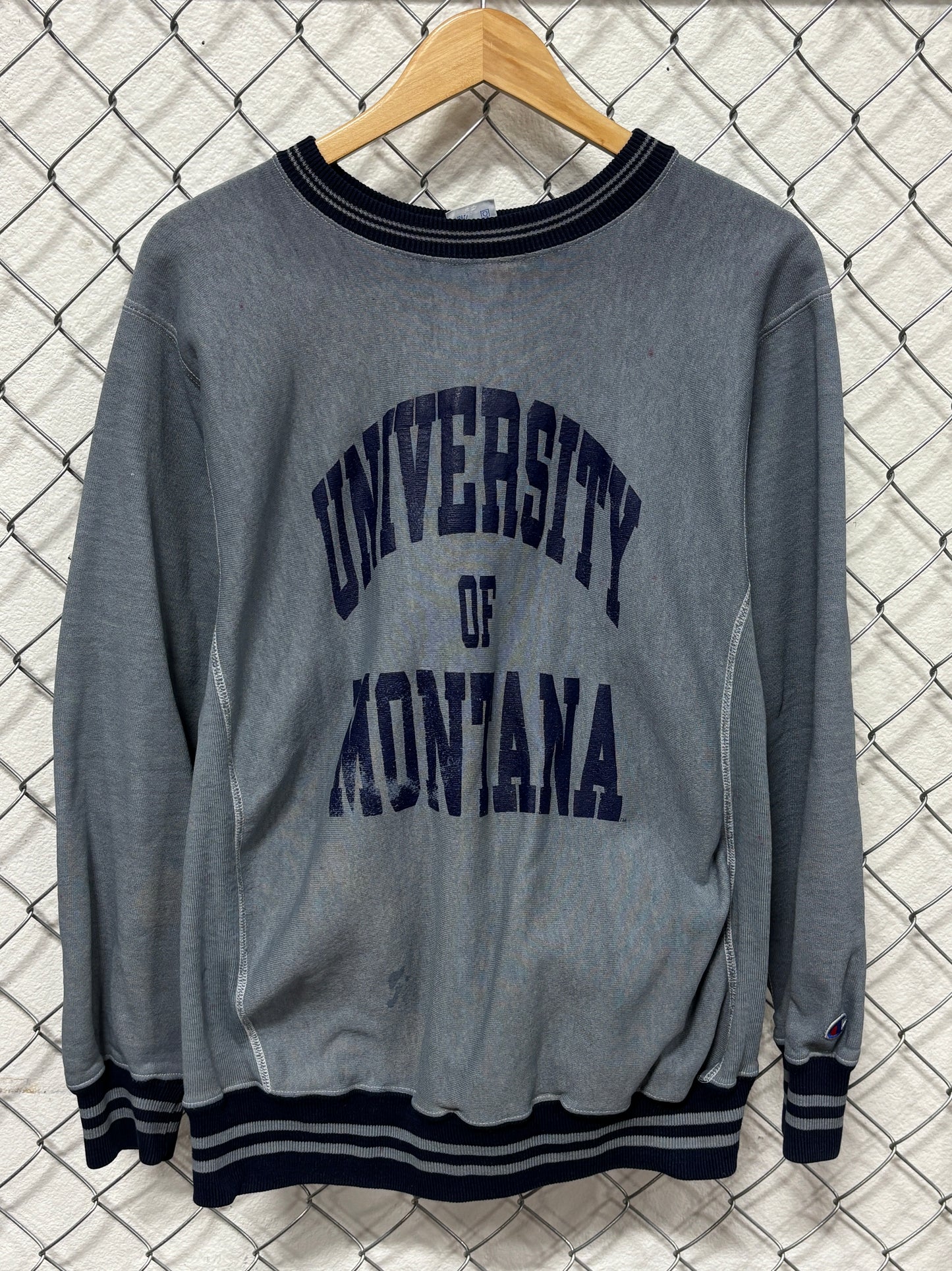 Vintage Champion Reverse Weave Montana Grizzlies Dyed Sweater Size Large
