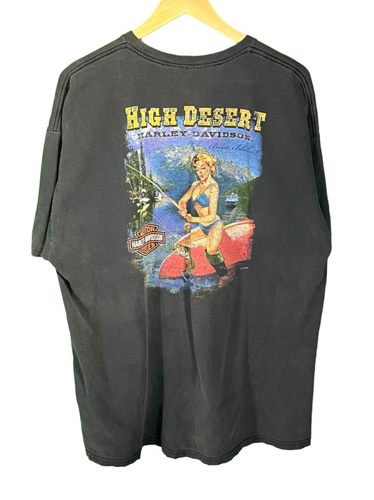 Vintage 00's Harley Davidson High Desert Idaho Biker Graphic Tee Size XXL
