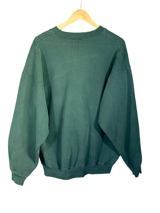 Vintage 90's Munsingwear Heavy Blank Green Crewneck Size XXL