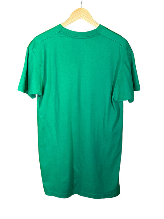 Vintage 90's Towncraft JCPenny Blank Green Pocket Tee Size Large