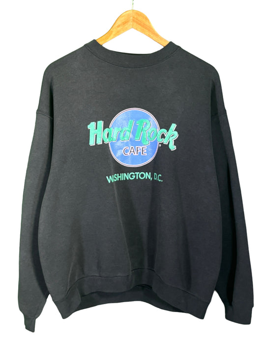 Vintage 90's Hard Rock Cafe Washington DC Crewneck Sweater Size Large