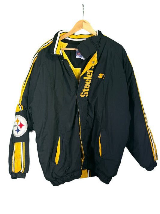 Vintage 90's Starter Pittsburgh Steelers Big Puffer Jacket Size XL