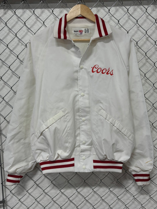 Vintage 80's Coors Beer Rodeo Promo Nylon Jacket Size Large