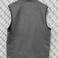 Patagonia Grey Zip Up Men's Fleece Vest Size XL