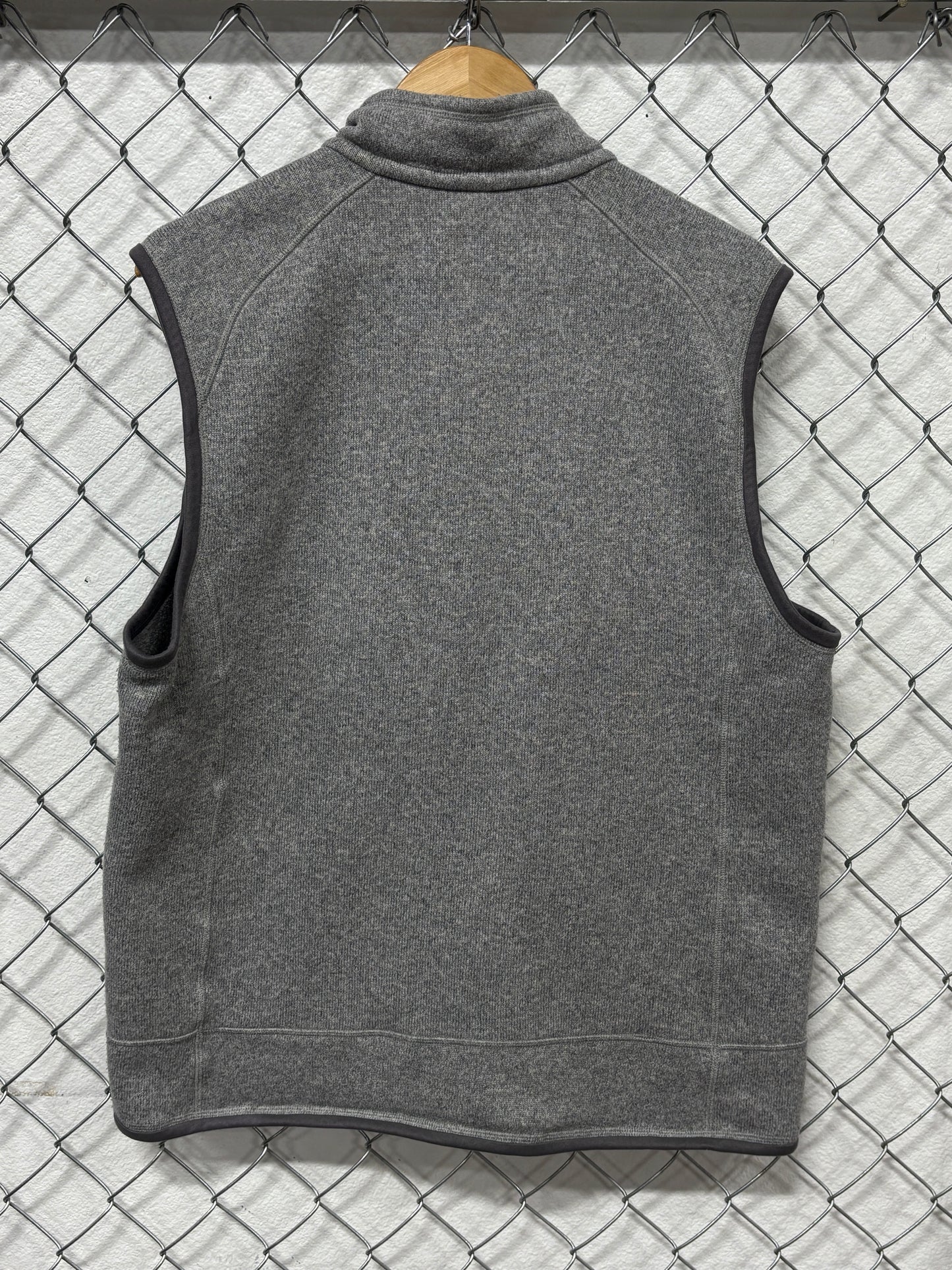 Patagonia Grey Zip Up Men's Fleece Vest Size XL